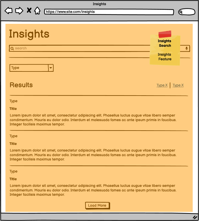 Insights Search Components