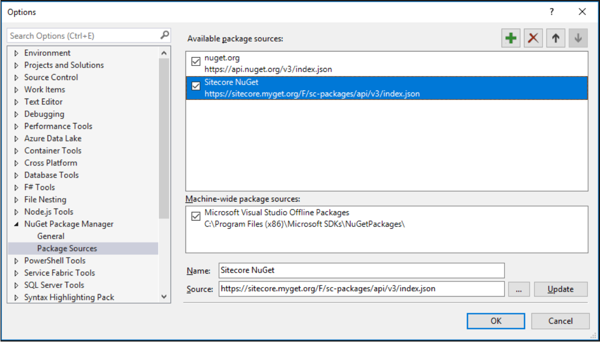 nuget package manager in visual studio for mac