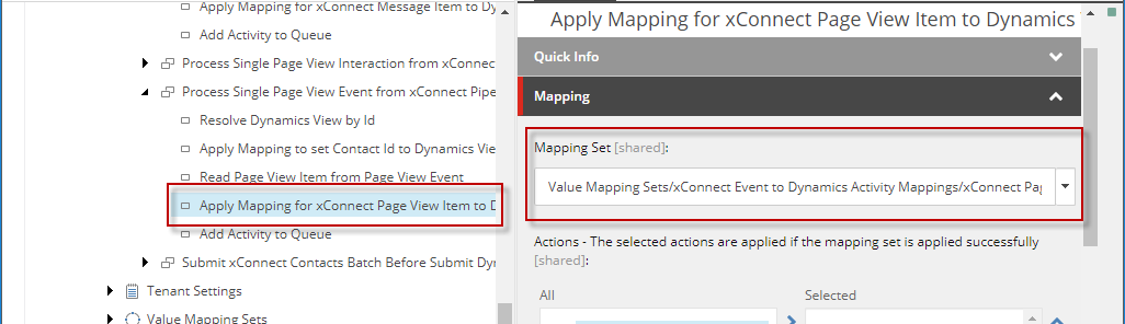Apply Mapping for xConnect Page View Item to Dynamics View