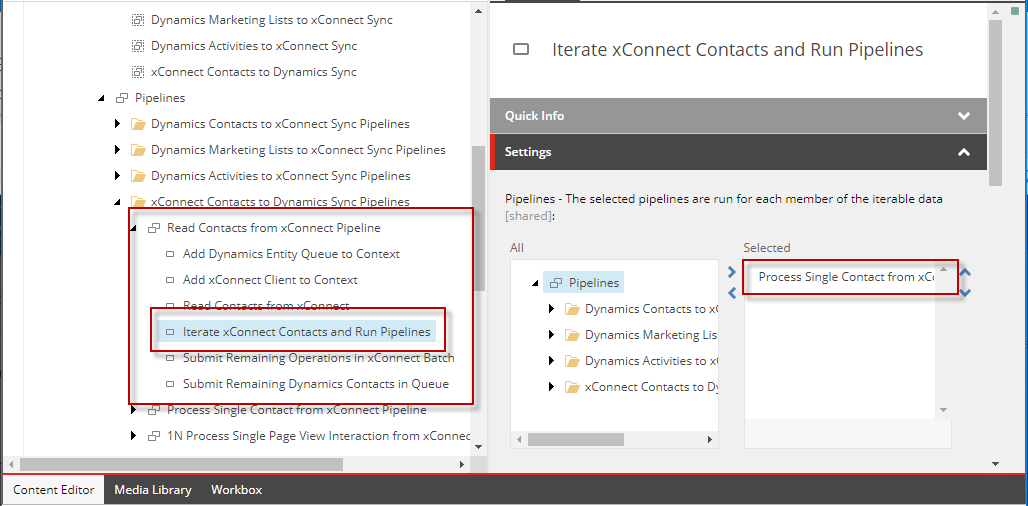 Read Contacts from xConnect Pipeline