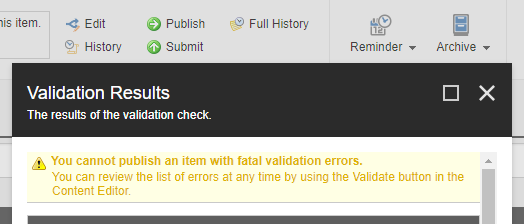 Validation Results